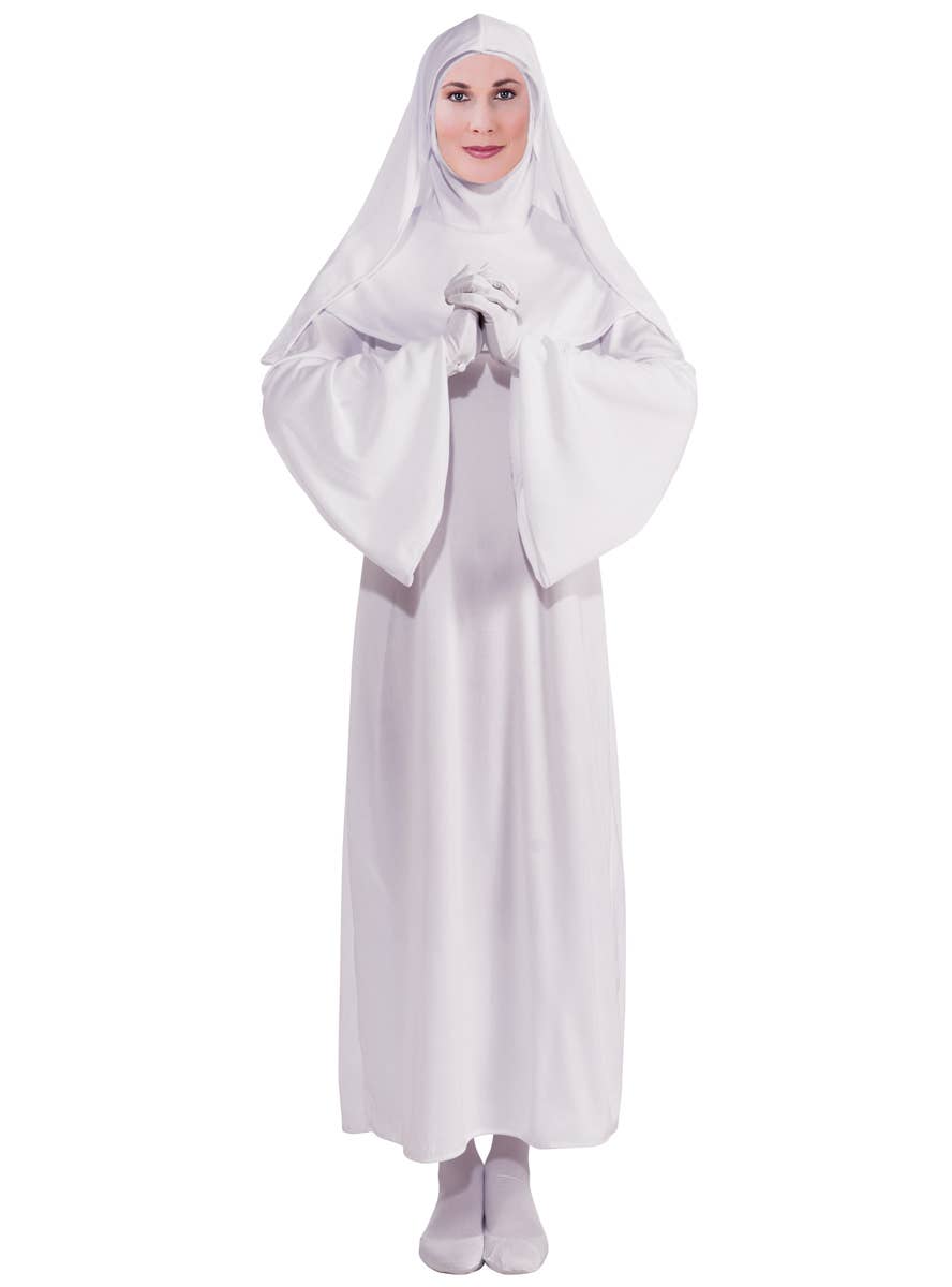 Long White Nun Women's Costume