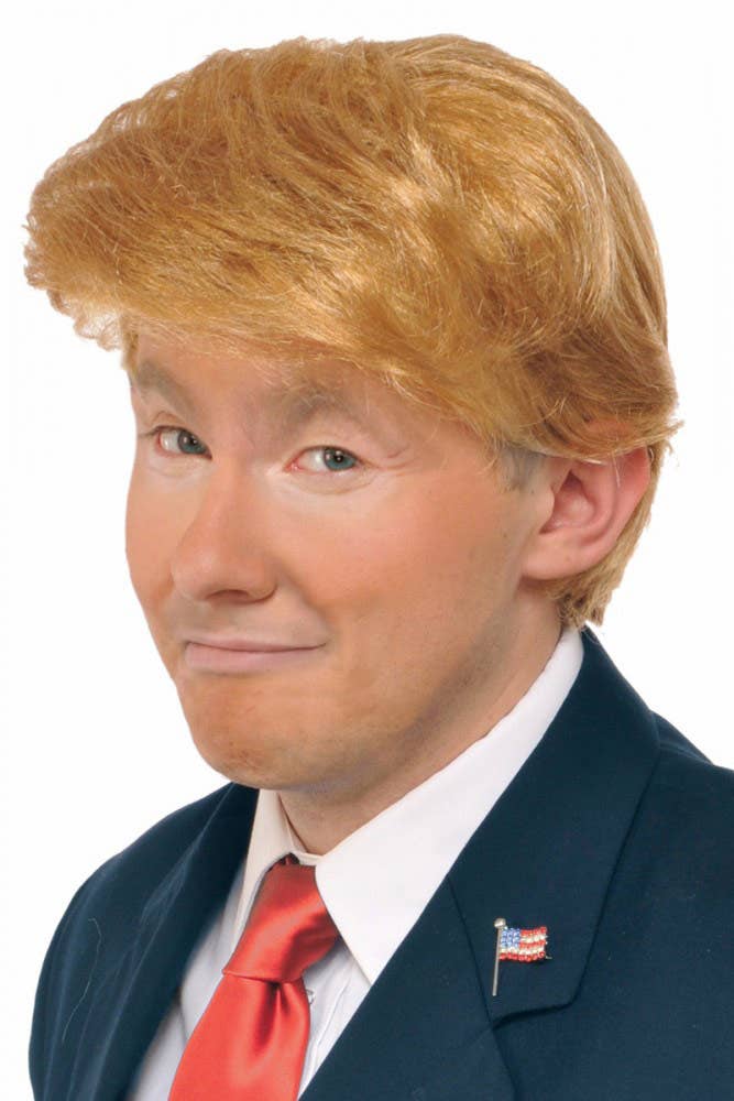 Novelty Donald Trump Costume Wig | Billionaire Blonde Costume Wig