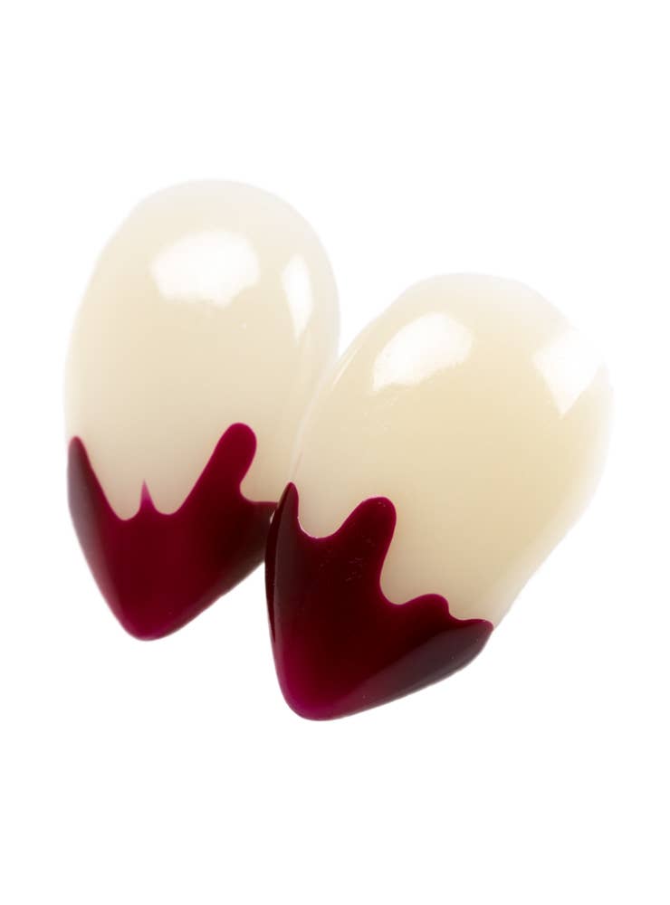 Deluxe Blood Tip Custom Fit Small Vampire Fangs Costume Accessory Alternative Image1