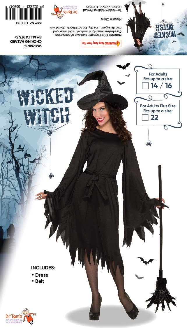 Classic Wicked Witch Womens Halloween Costume