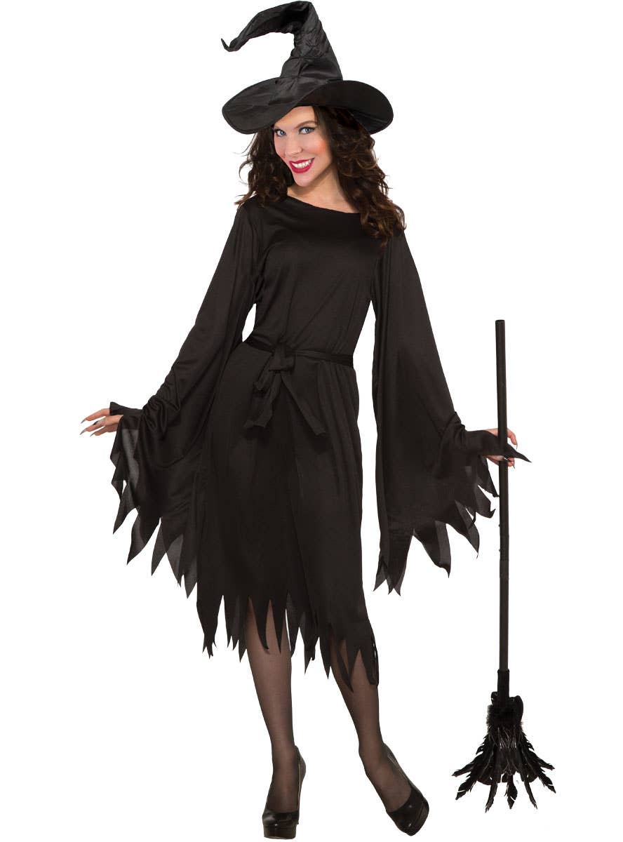 Womens Classic Black Wicked Witch Halloween Costume