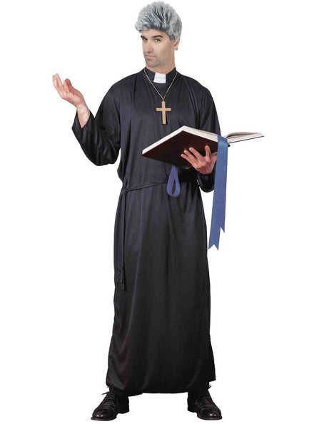 Classic Black Priest Men's Costume