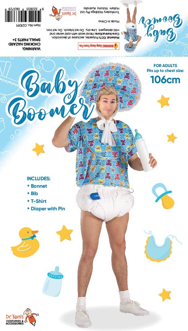 Baby Boomer Adults Funny Baby Boy Costume