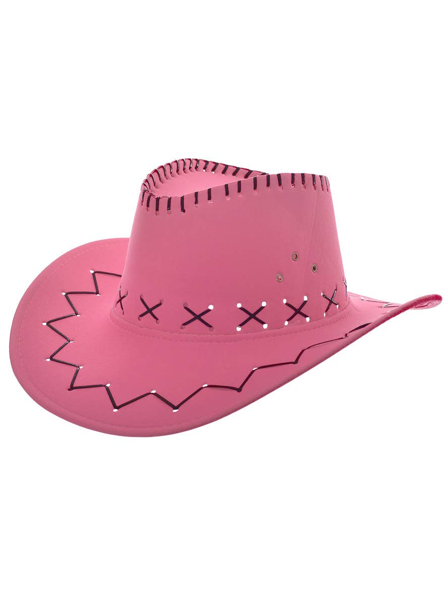 Pink Outback Cowboy Costume Hat for Adults