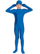 Teen Boys Blue Second Skin Suit Costume