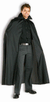 Image of Shiny Black Adult's Vampire Costume Cape With Collar