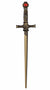 Dark Gold Jeweled Wizard Godric Gryffindor Sword Costume Weapon Accessory Main Image