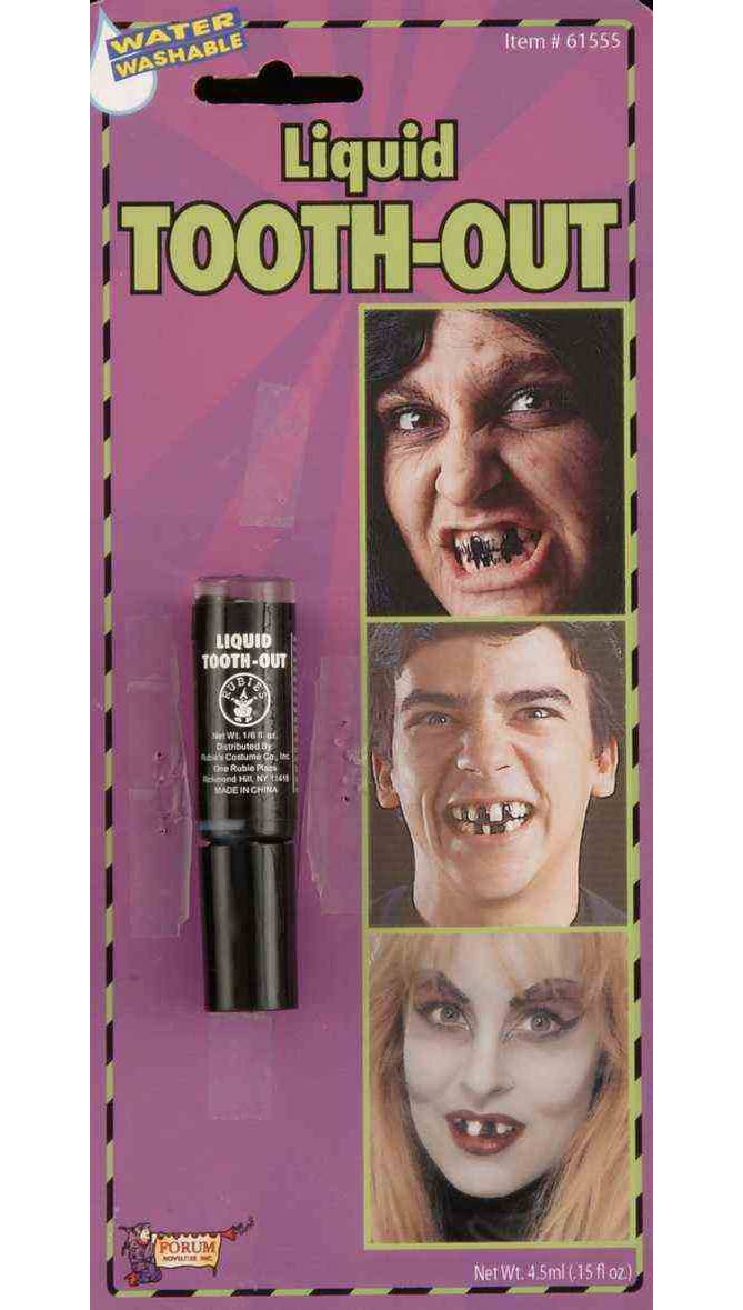 Novelty Black Out Tooth SFX Makeup 