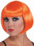 Orange Short Bob Cut Women's Costume Wig Accessory