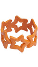 Neon Orange Star Bangle Women's 80s Costume Accessory - Main Image