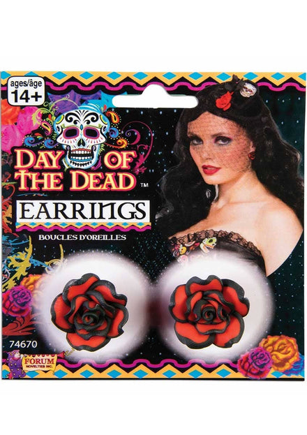 Womens Sexy Senorita Red Rose Day Of The Dead Costume Jewellery 