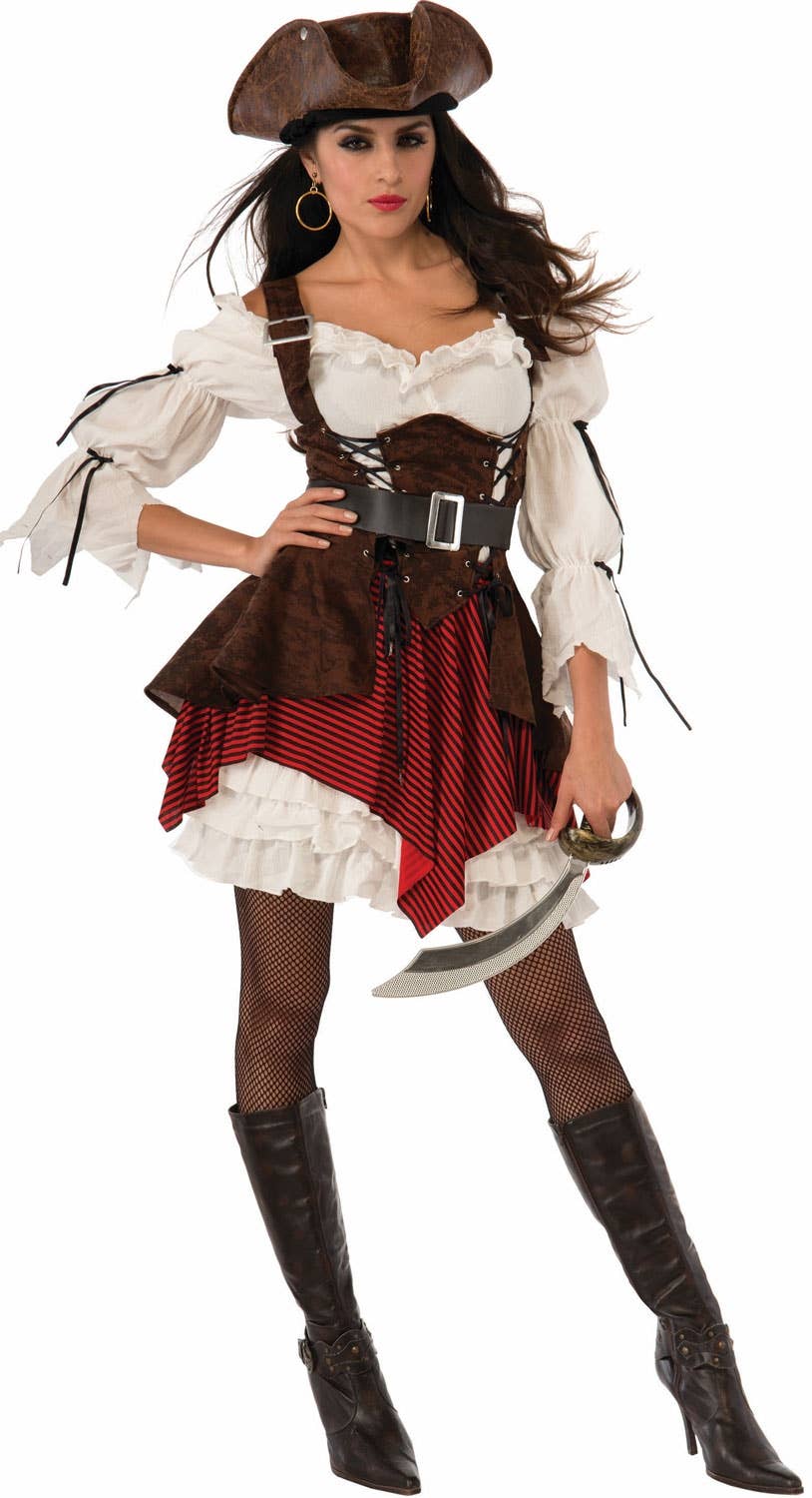Pirate Penny Womens Sexy Fancy Dress Costume Main Image