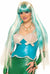 Blonde and Blue Ombre Mermaid Women's Costume Wig