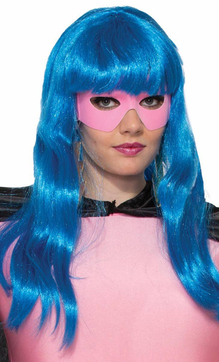 Adult's Pink Superhero Mask Costume Accessory Main Image