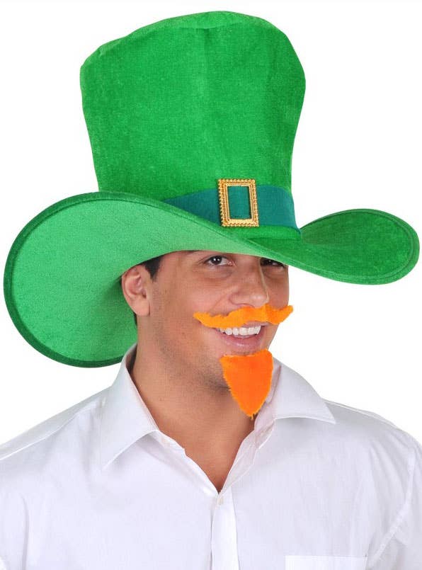 Adult's Oversized Leprechaun Green St Patrick's Day Hat with Buckle Main Image