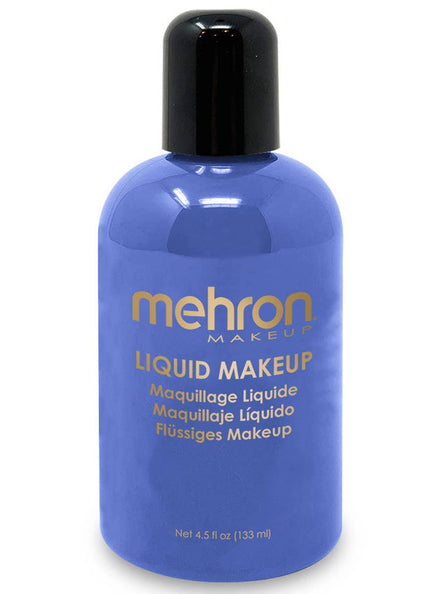 Mehron Blue Liquid face Paint Bottle Larger Main Image