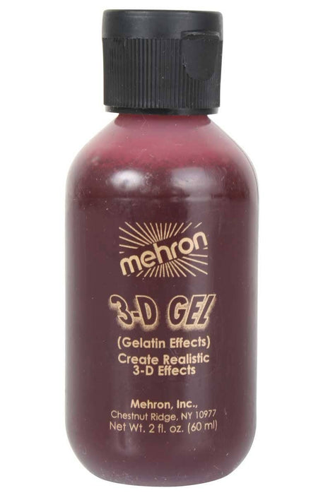 60ml Bottle of Blood Red 3D Gelatin Halloween Special FX