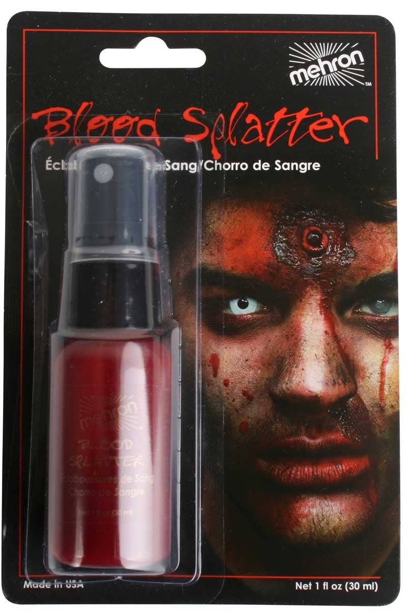 Mehron Bright Red Blood Spray Halloween Special Effects - Packaging Image