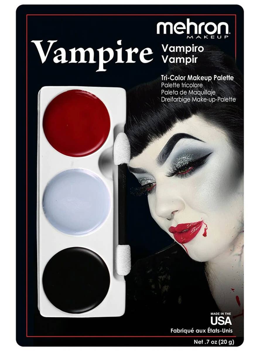 3 Colour Mehron Vampire Makeup Palette Halloween Special Effects