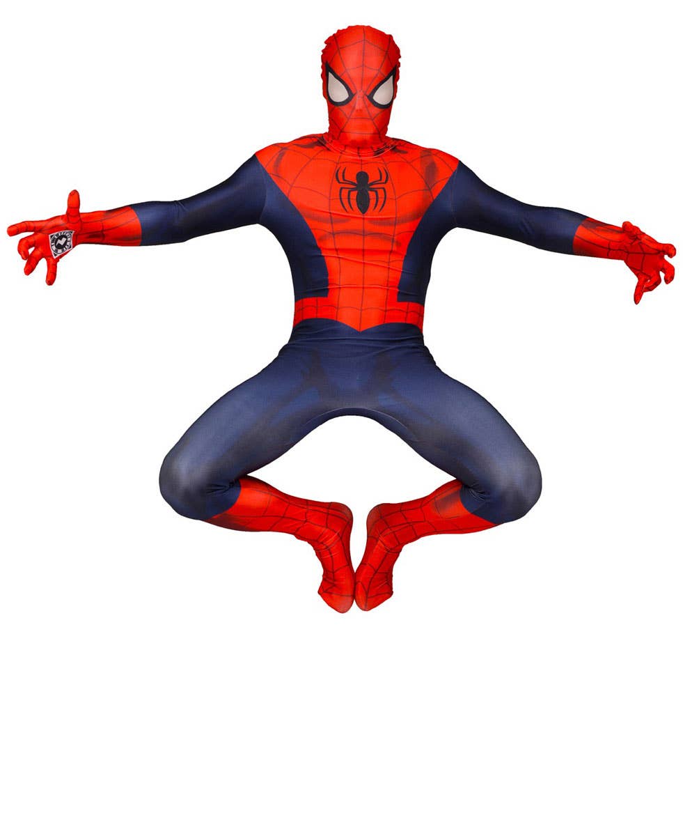 Digital Adult's Spiderman Skin Suit Fancy Dress Costume Alternate View