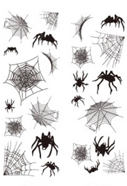Spider webs and Spiders Halloween Wall Sticker Decorations