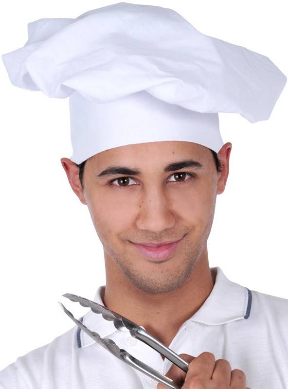 White Chef Costume Hat | Classic Chef Occupation Style Costume Hat