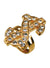 Novelty Gold Dollar Sign Bling Costume Ring