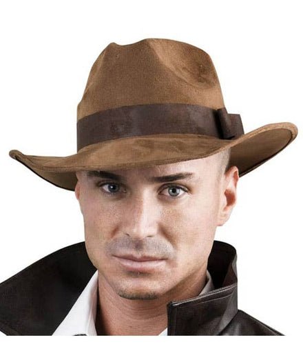 Brown Indiana Jones Costume Hat for Adults