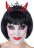 Glitter Red Devil Costume Horns with Black Tiara - Main View