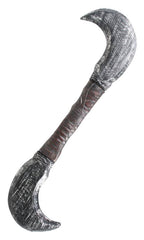 Silver Medieval Twin Blades Costume Weapon