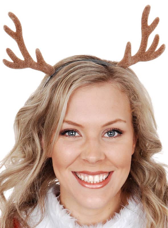 Brown Reindeer Antler Christmas Costume Headband