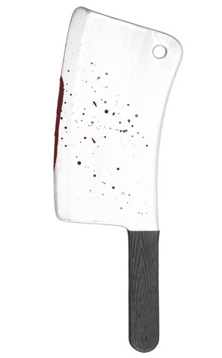 Black Handled Blood Splattered Meat Cleaver Knife Accessory