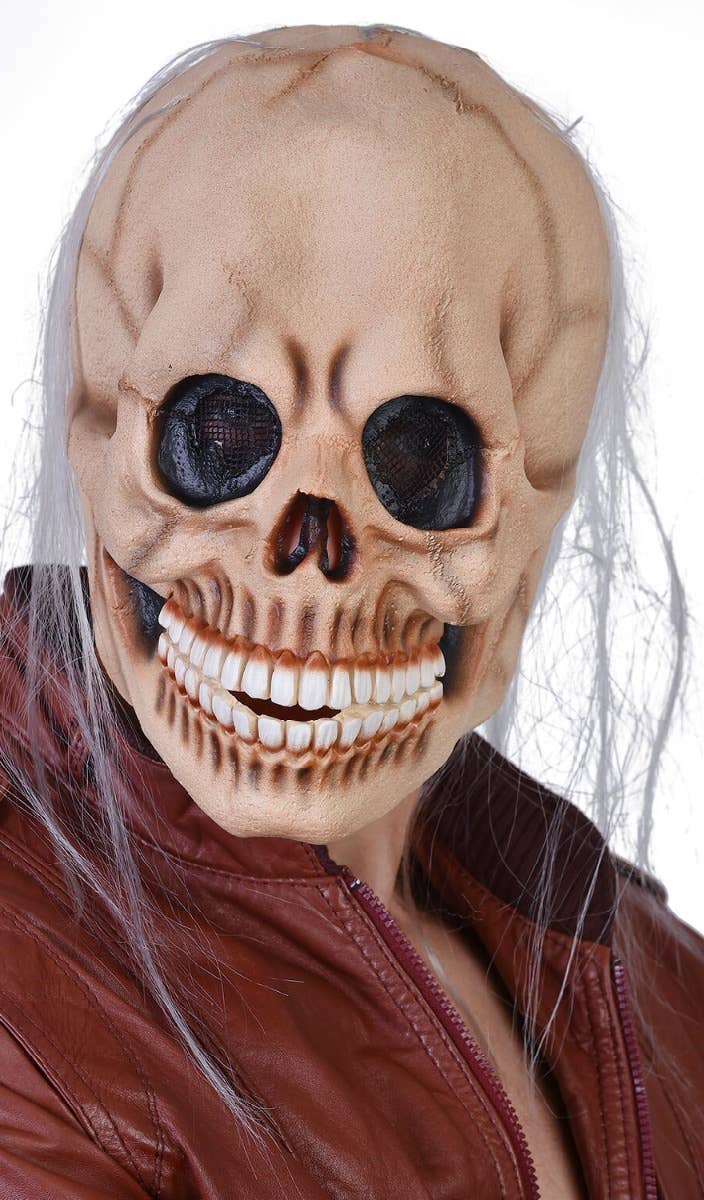 Image of Full Face Latex Skull Halloween Mask