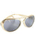 Gold Frame Elvis Presley Costume Sunglasses with Black Tint Lenses