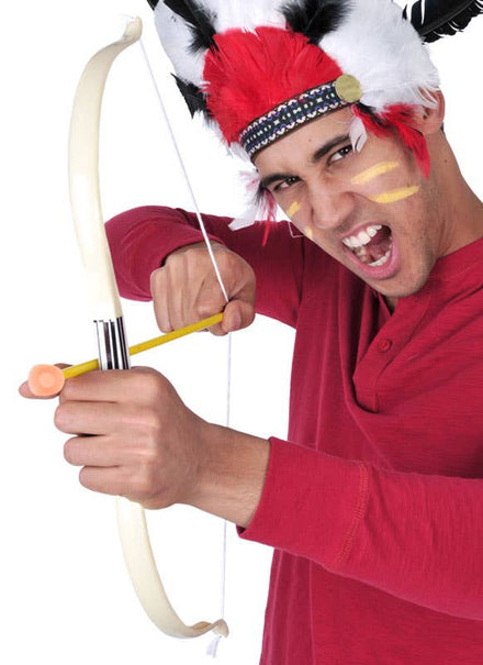 Plastic Native American Bow and Arrow Costume Weapon Set