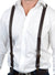 Brown Leather Look Costume Accessory Suspenders Main Image