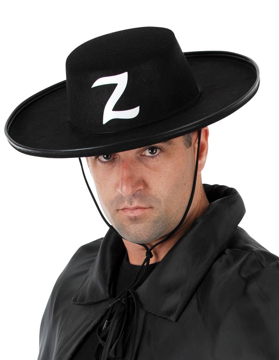 Black Zorro Hat | Mens Zorro Hat | Adults Zorro Costume Accessory