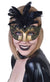 Gabrielle Womens Black Masquerade Mask - Main Image