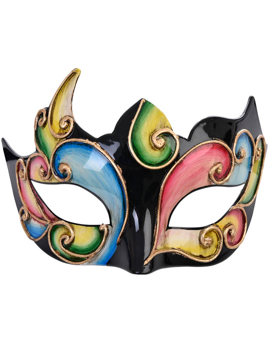 Rainbow Swirl Adults Masquerade Mask