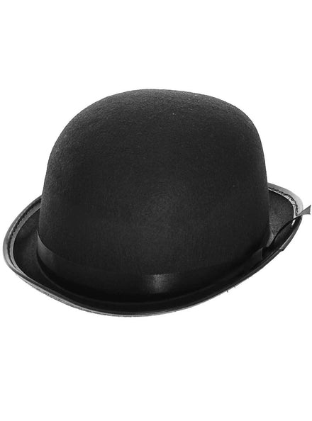 Gentlemens Black Feltex Costume Bowler Hat