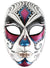 Pink, Blue and White Full Face Masquerade Mask