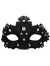Black Crystal Lace Masquerade Mask for Adults