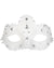 White Crystal Lace Masquerade Mask for Adults