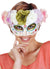 Pastel Women's Half Face Sugar Skull Masquerade Mask Main Image