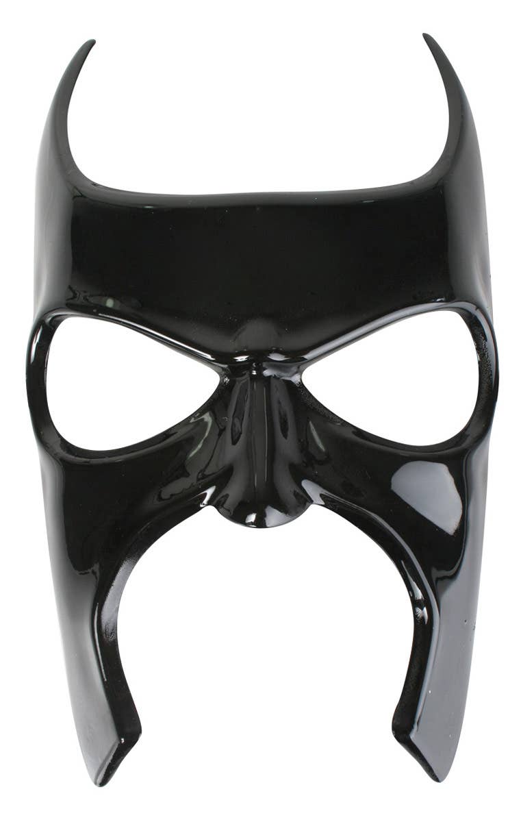 Adult's Black Glossy Batman Masquerade Costume Mask