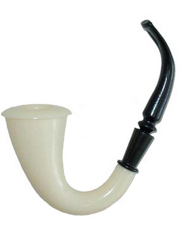 Sherlock Holmes Detective Novelty Smoking Pipe Cream and Black Costume Accessory Alt Image