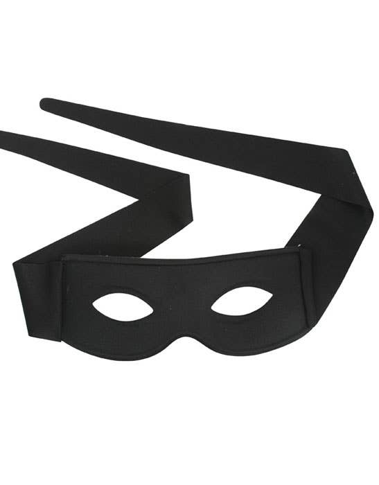 Adults Black Zorro Mask | Tie On Bandito Masquerade Mask