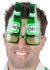 Novelty Green Beer Bottle Costume Glasses