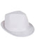 1920s Gangster Mens White Costume Fedora - Main Image