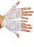 White Fingelress Womens Lace 80s Costume Accessory Gloves - Main Image